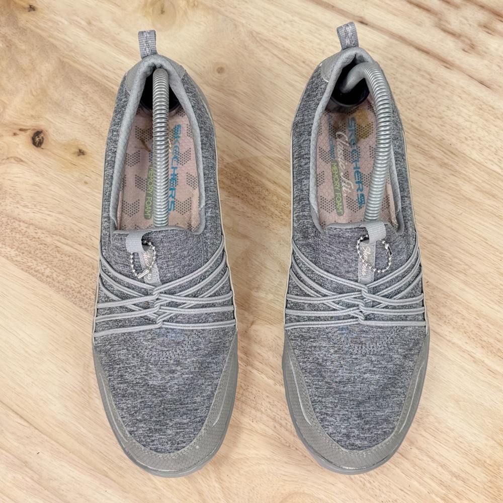 Skechers Empress Solo Mood Slip On Sneakers Grey Women's 9 - Picture 4 of 12